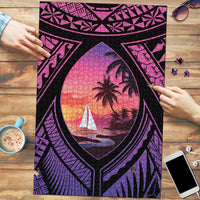 Guam Chamorro Artsy Puzzle Guahan Sunset Beach LT9 Sunset - Polynesian Pride