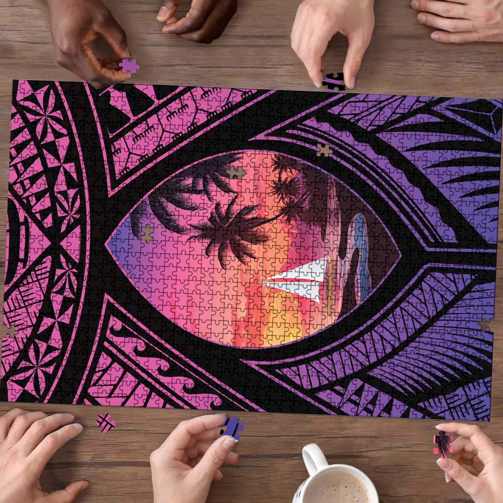 Guam Chamorro Artsy Puzzle Guahan Sunset Beach LT9 - Polynesian Pride