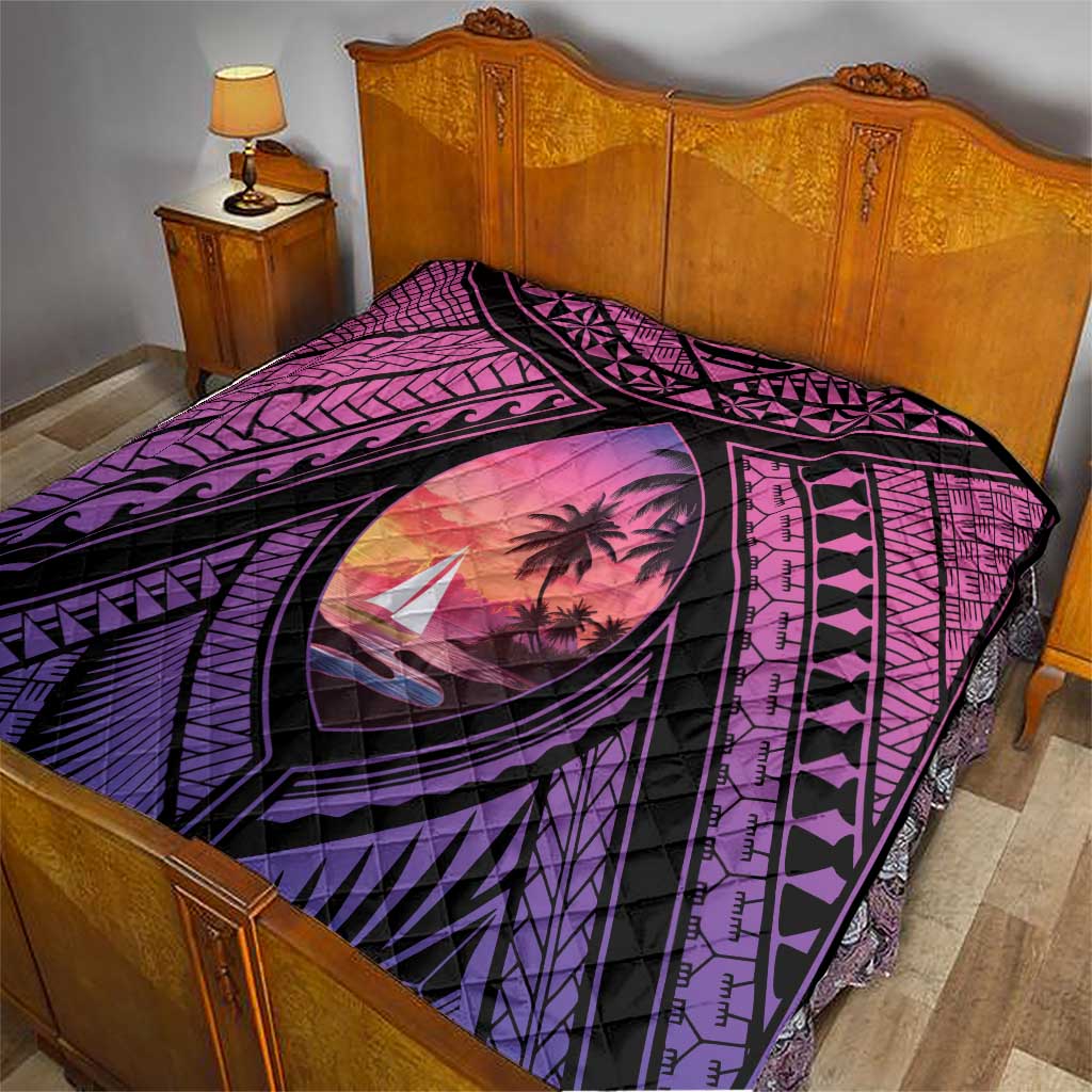 Guam Chamorro Artsy Quilt Guahan Sunset Beach LT9 - Polynesian Pride