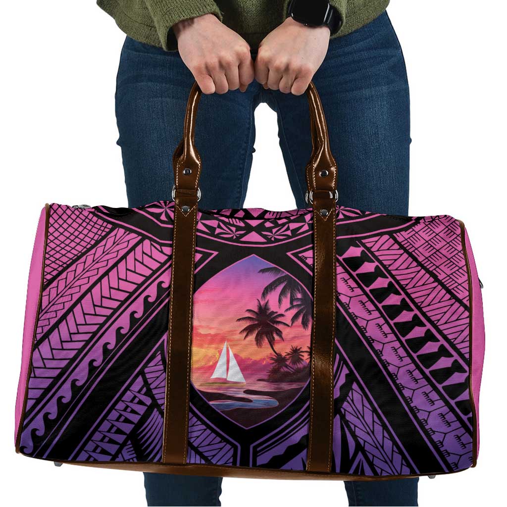 Guam Chamorro Artsy Travel Bag Guahan Sunset Beach LT9 Sunset - Polynesian Pride