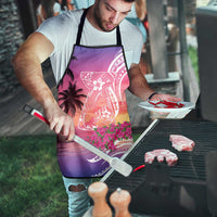 Guam Latte Stone with Map Apron Bougainvillea Beach Sunset LT9 - Polynesian Pride