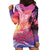 Guam Latte Stone with Map Hoodie Dress Bougainvillea Beach Sunset