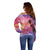 Guam Latte Stone with Map Off Shoulder Sweater Bougainvillea Beach Sunset