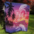 Guam Latte Stone with Map Quilt Bougainvillea Beach Sunset