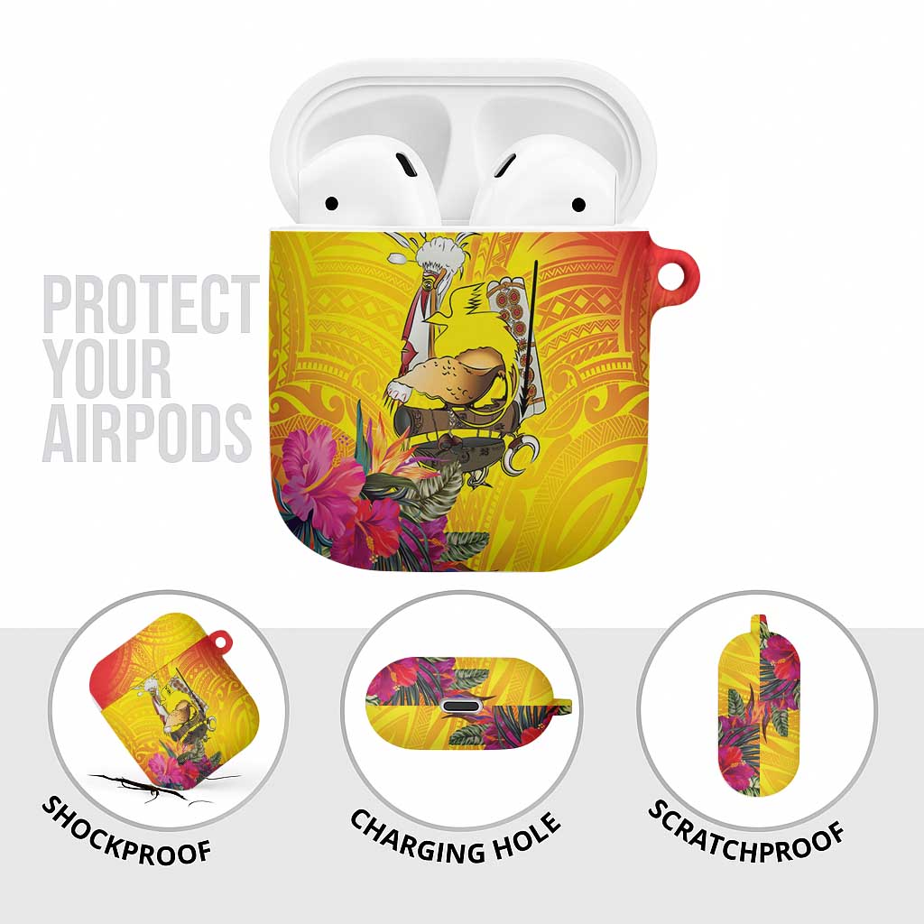 Papua New Guinea Cultural Tropical Flowers AirPods Case LT9 - Polynesian Pride