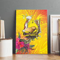 Papua New Guinea Cultural Tropical Flowers Canvas Wall Art LT9 - Polynesian Pride