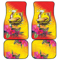 Papua New Guinea Cultural Tropical Flowers Car Mats LT9 - Polynesian Pride
