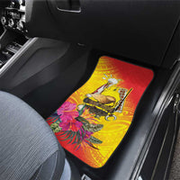 Papua New Guinea Cultural Tropical Flowers Car Mats LT9 - Polynesian Pride