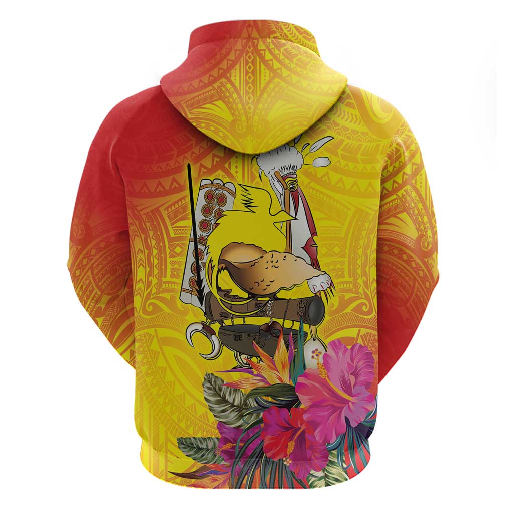 Papua New Guinea Cultural Tropical Flowers Hoodie LT9 - Polynesian Pride