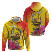 Papua New Guinea Cultural Tropical Flowers Hoodie LT9 - Polynesian Pride