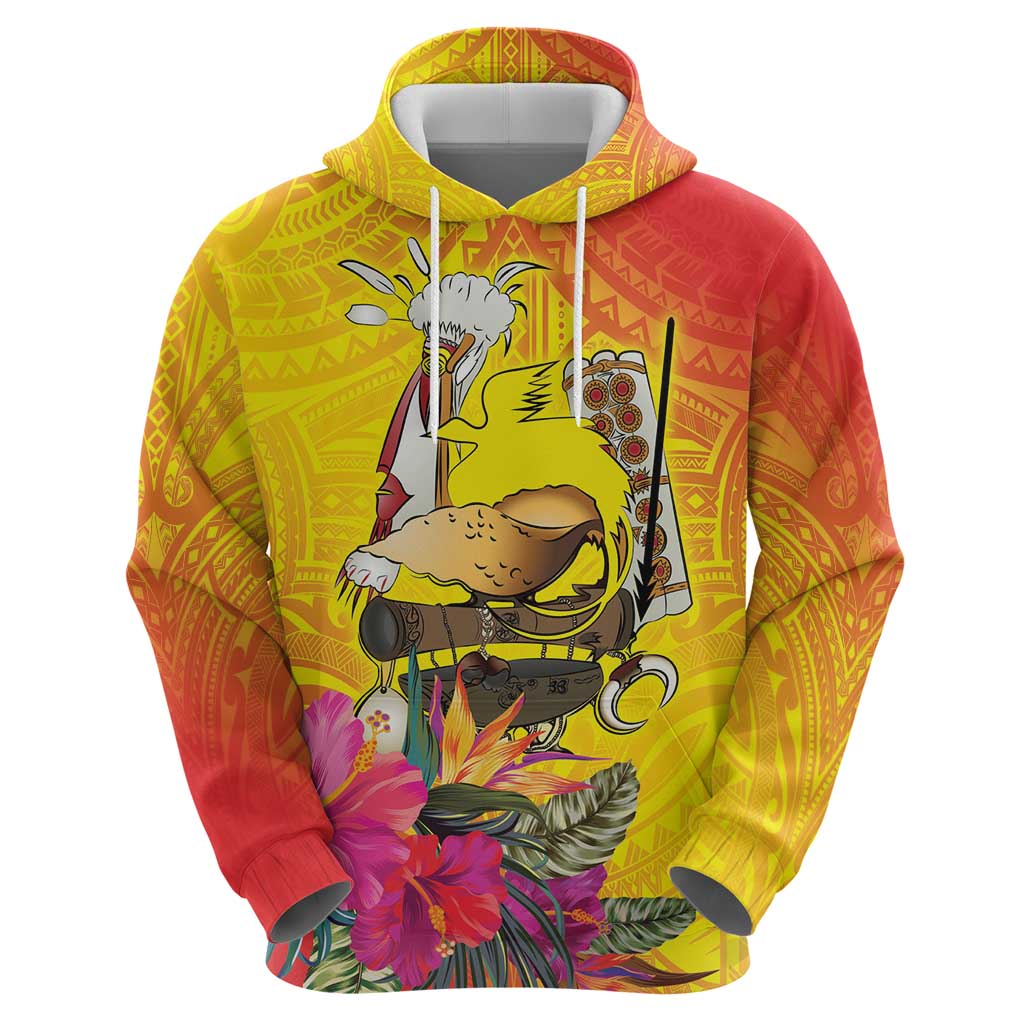 Papua New Guinea Cultural Tropical Flowers Hoodie LT9 - Polynesian Pride