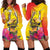 Papua New Guinea Cultural Tropical Flowers Hoodie Dress