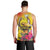 Papua New Guinea Cultural Tropical Flowers Men Tank Top