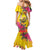 Papua New Guinea Cultural Tropical Flowers Mermaid Dress