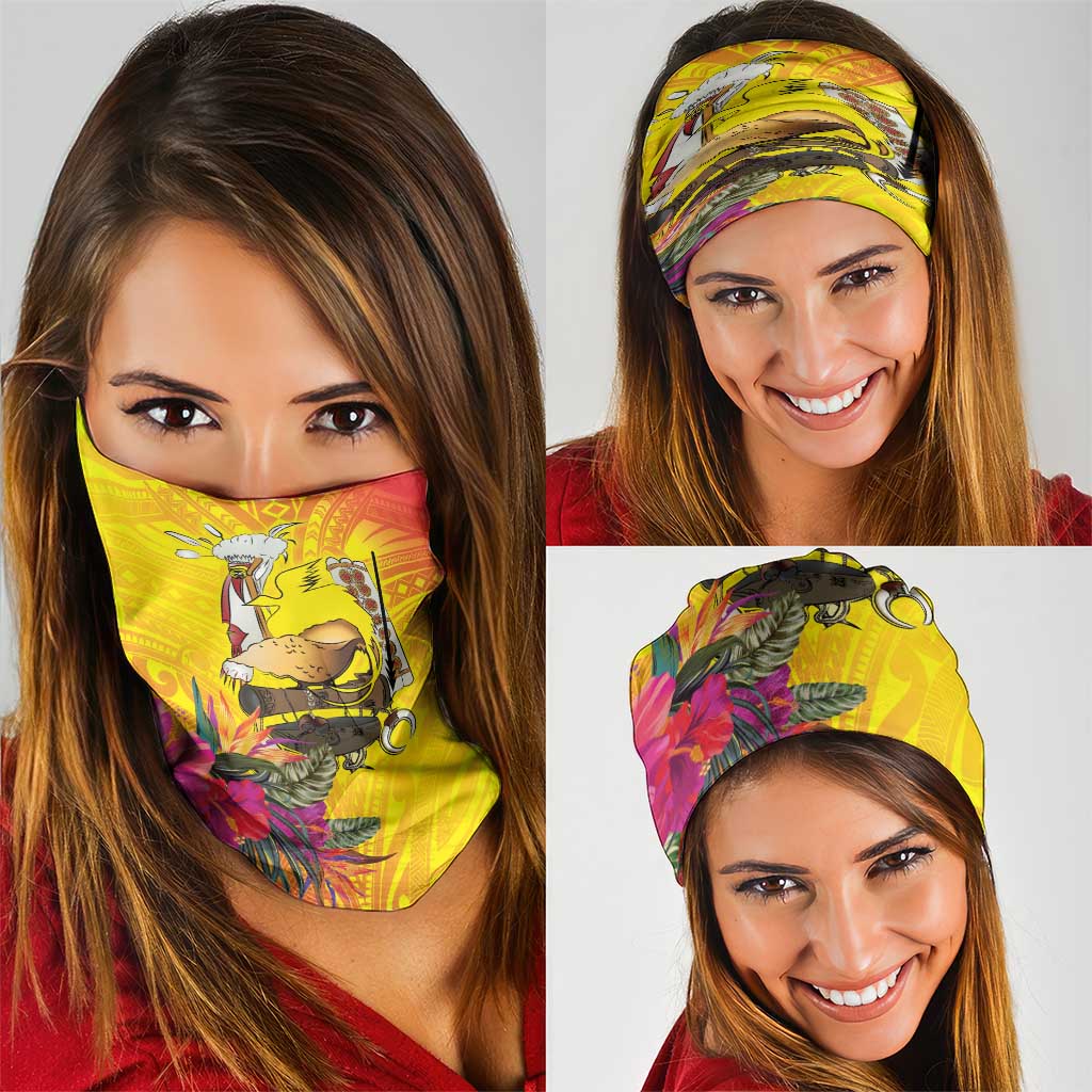 Papua New Guinea Cultural Tropical Flowers Neck Gaiter LT9 - Polynesian Pride