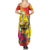 Papua New Guinea Cultural Tropical Flowers Summer Maxi Dress