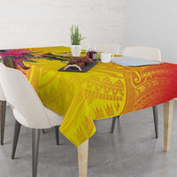 Papua New Guinea Cultural Tropical Flowers Tablecloth LT9 - Polynesian Pride