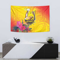 Papua New Guinea Cultural Tropical Flowers Tapestry LT9 - Polynesian Pride