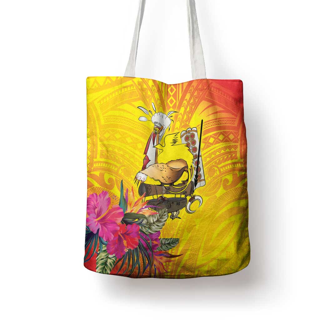 Papua New Guinea Cultural Tropical Flowers Tote Bag LT9 - Polynesian Pride