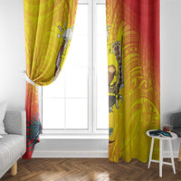Papua New Guinea Cultural Tropical Flowers Window Curtain LT9 - Polynesian Pride