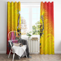 Papua New Guinea Cultural Tropical Flowers Window Curtain LT9 - Polynesian Pride