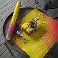 Papua New Guinea Cultural Tropical Flowers Wrapping Paper LT9 - Polynesian Pride
