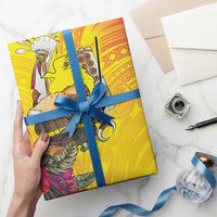 Papua New Guinea Cultural Tropical Flowers Wrapping Paper LT9 - Polynesian Pride