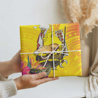 Papua New Guinea Cultural Tropical Flowers Wrapping Paper LT9 - Polynesian Pride