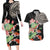 Personalized Japanese Koi Fish Couples Matching Long Sleeve Bodycon Dress and Hawaiian Shirt with Polynesian Pattern