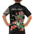 Personalized Japanese Koi Fish Family Matching Long Sleeve Bodycon Dress and Hawaiian Shirt with Polynesian Pattern