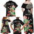 Personalized Japanese Koi Fish Family Matching Off Shoulder Maxi Dress and Hawaiian Shirt with Polynesian Pattern