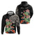 Personalized Japanese Koi Fish Hoodie with Polynesian Pattern