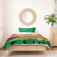 Hapi 45th Indipendens Dei Vanuatu Bedding Set Yumi 1980 with Vanuatuan Beach Landscape LT9 - Polynesian Pride