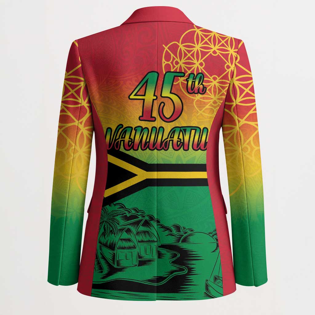 Hapi 45th Indipendens Dei Vanuatu Blazer Yumi 1980 with Vanuatuan Beach Landscape LT9 - Polynesian Pride