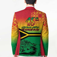 Hapi 45th Indipendens Dei Vanuatu Blazer Yumi 1980 with Vanuatuan Beach Landscape LT9 - Polynesian Pride