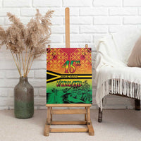 Hapi 45th Indipendens Dei Vanuatu Canvas Wall Art Yumi 1980 with Vanuatuan Beach Landscape LT9 - Polynesian Pride