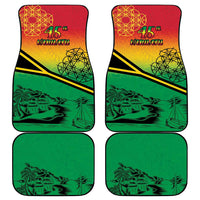 Hapi 45th Indipendens Dei Vanuatu Car Mats Yumi 1980 with Vanuatuan Beach Landscape LT9 - Polynesian Pride