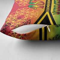 Hapi 45th Indipendens Dei Vanuatu Pillow Cover Yumi 1980 with Vanuatuan Beach Landscape LT9 - Polynesian Pride