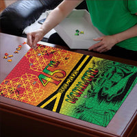 Hapi 45th Indipendens Dei Vanuatu Puzzle Yumi 1980 with Vanuatuan Beach Landscape LT9 - Polynesian Pride
