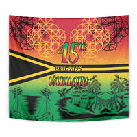 Hapi 45th Indipendens Dei Vanuatu Tapestry Yumi 1980 with Vanuatuan Beach Landscape LT9 - Polynesian Pride