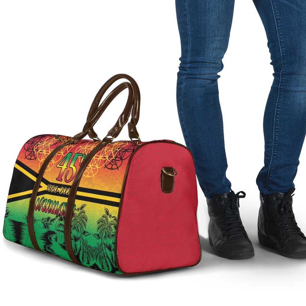 Hapi 45th Indipendens Dei Vanuatu Travel Bag Yumi 1980 with Vanuatuan Beach Landscape LT9 - Polynesian Pride