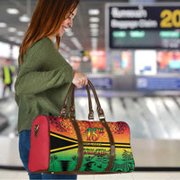 Hapi 45th Indipendens Dei Vanuatu Travel Bag Yumi 1980 with Vanuatuan Beach Landscape LT9 - Polynesian Pride