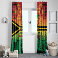 Hapi 45th Indipendens Dei Vanuatu Window Curtain Yumi 1980 with Vanuatuan Beach Landscape LT9 - Polynesian Pride