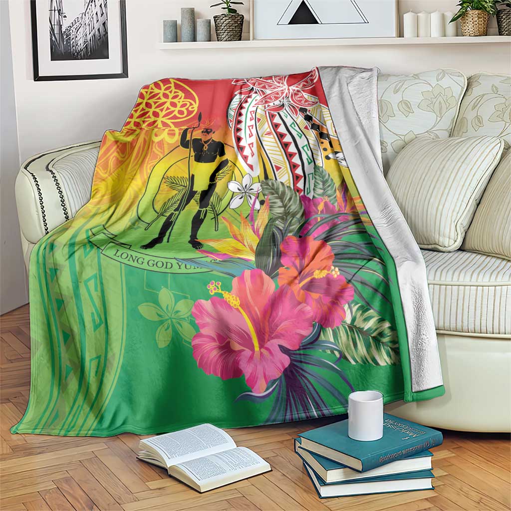 Vanuatu 45th Anniversary Blanket Polynesian with Sand Drawing Pattern LT9 Red - Polynesian Pride