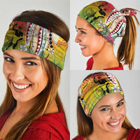 Vanuatu 45th Anniversary Neck Gaiter Polynesian with Sand Drawing Pattern LT9 - Polynesian Pride