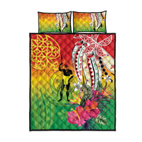 Vanuatu 45th Anniversary Quilt Bed Set Polynesian with Sand Drawing Pattern LT9 - Polynesian Pride