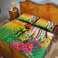Vanuatu 45th Anniversary Quilt Bed Set Polynesian with Sand Drawing Pattern LT9 - Polynesian Pride