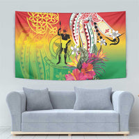 Vanuatu 45th Anniversary Tapestry Polynesian with Sand Drawing Pattern LT9 - Polynesian Pride