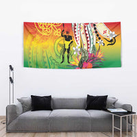 Vanuatu 45th Anniversary Tapestry Polynesian with Sand Drawing Pattern LT9 - Polynesian Pride