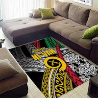 Vanuatu Proud to be Ni-van Personalised Area Rug with Mutis En Atan Patterns LT9 - Polynesian Pride